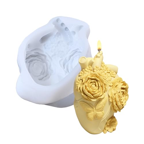 Candle Making Molds, Epoxidharz-Gussformen, menschliches Herz und Blumendesign, langlebiges flexibles Material, mehrlagiges Kunsthandwerk Tool, Heimtischdekoration Candle Making Molds, Epoxidharz-Gussformen, menschliches Herz und Blumendesign, langlebiges flexibles Material, mehrlagiges Kunsthandwerk Tool, Heimtischdekoration von Ceprznvey