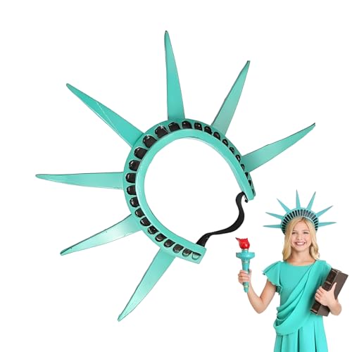 Ceprznvey 4th of July Kostüm, Statue of Set, Patriotic Cosplay Outfit, Lightweight Pu Foam Accessories, Comfortable Size Fit, Parade Event School Use, 11,81 x 14,57 x 2,36 cm von Ceprznvey