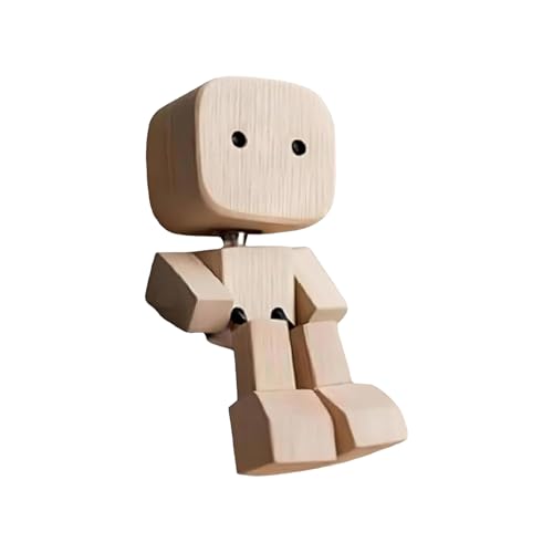 Ceprznvey Holzfigur Fürs Auto-Armaturenbrett, Wackelfigur Aus Holz, Handgefertigte Holzfigur, Handgefertigte Tischdekoration FürLkw, SUV, Limousine, Niedliches Ornament Für Wohnzimmer Ceprznvey Holzfigur Fürs Auto-Armaturenbrett, Wackelfigur Aus Holz, Handgefertigte Holzfigur, Handgefertigte Tischdekoration FürLkw, SUV, Limousine, Niedliches Ornament Für Wohnzimmer von Ceprznvey