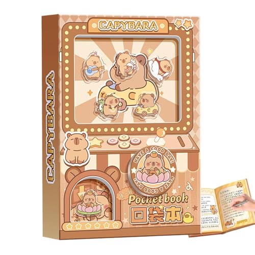 Ceprznvey Taschennotizbuch,Niedlicher Capybara Anti-Stress Notizblock Mit Memo Funktion | Tierische Anti-Stress-Spielzeuge Schreibwaren und Schulbedarf für Schreiben Belohnungen Schüler Kinder Mädchen Ceprznvey Taschennotizbuch,Niedlicher Capybara Anti-Stress Notizblock Mit Memo Funktion | Tierische Anti-Stress-Spielzeuge Schreibwaren und Schulbedarf für Schreiben Belohnungen Schüler Kinder Mädchen von Ceprznvey