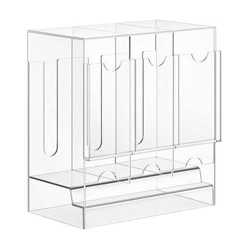 Clear Display Shelf Case - Acryl 3 Fachspeicherorganisator für Karten | Handelskartenspender im Sammelabgabeschutz, Desktop -Containerbox für Raum und Arbeitsplatz Clear Display Shelf Case - Acryl 3 Fachspeicherorganisator für Karten | Handelskartenspender im Sammelabgabeschutz, Desktop -Containerbox für Raum und Arbeitsplatz von Ceprznvey