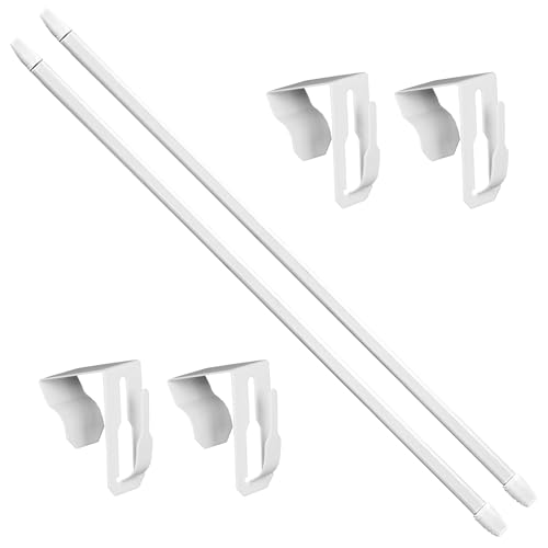 Curtains Rod, Clamp Rods, Sturdy Metal Adjustable Length Versatile Design with 4 Hooks, Home Supplies for Kitchen, Bedroom, Living Room, Hotel, Apartment, 15.75x0.51x0.39inches Curtains Rod, Clamp Rods, Sturdy Metal Adjustable Length Versatile Design with 4 Hooks, Home Supplies for Kitchen, Bedroom, Living Room, Hotel, Apartment, 15.75x0.51x0.39inches von Ceprznvey