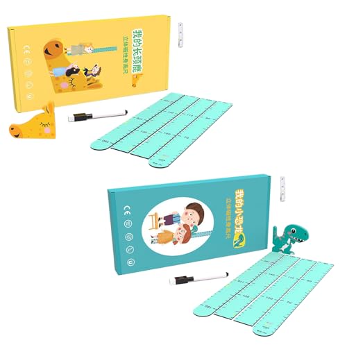 Kids Height Chart, Growth Ruler, Magnetic Wall, Removable Design, Easy-To-Read, Playroom, Nursery, Educational Height, Room, Growth Tracker, 70.86 von Ceprznvey