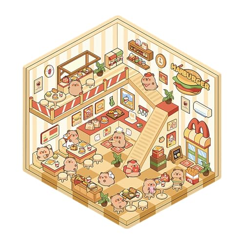 Miniature Scene Stickers, Kids Cartoon Capybara Room Stickers, Make Your Own Stickers, Cute Fun Room Sticker For Children's Day, Birthday Or Parties, 15x12.5cm/5.91x4.92 inches Miniature Scene Stickers, Kids Cartoon Capybara Room Stickers, Make Your Own Stickers, Cute Fun Room Sticker For Children's Day, Birthday Or Parties, 15x12.5cm/5.91x4.92 inches von Ceprznvey