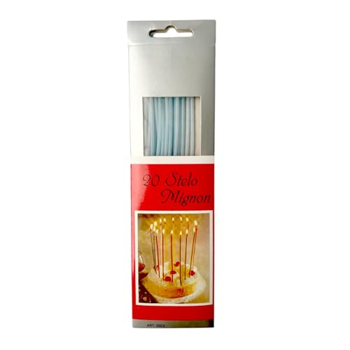 20 Stück Geburtstagskerzen Stelo Mignon - Hellblau - Cereria Di Giorgio 20 Stück Geburtstagskerzen Stelo Mignon - Hellblau - Cereria Di Giorgio von Cereria di Giorgio