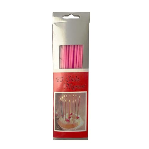 20 Stück Geburtstagskerzen Stelo Mignon - Rosa - Cereria Di Giorgio 20 Stück Geburtstagskerzen Stelo Mignon - Rosa - Cereria Di Giorgio von Cereria di Giorgio