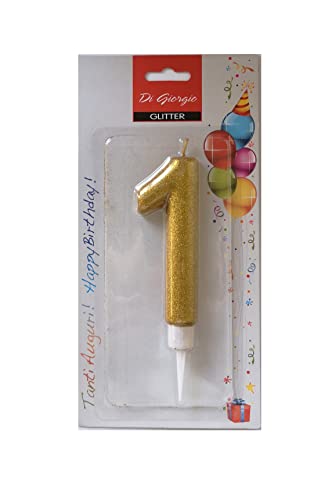 Cereria di Giorgio 58160 61 Kerze-Geburtstag Riesen mit Glitter Anzahl 1 Cereria di Giorgio 58160 61 Kerze-Geburtstag Riesen mit Glitter Anzahl 1 von Cereria di Giorgio