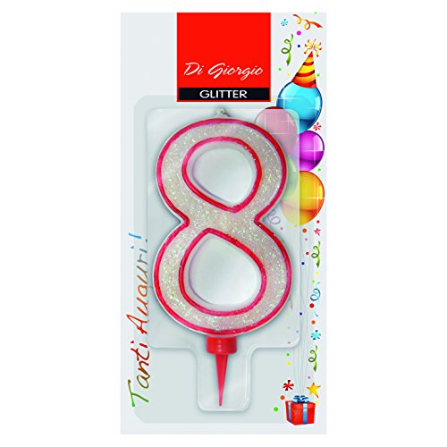 Cereria di Giorgio 58170 68 Kerze-Geburtstag Riesen mit Glitter Anzahl 8 Cereria di Giorgio 58170 68 Kerze-Geburtstag Riesen mit Glitter Anzahl 8 von Cereria di Giorgio