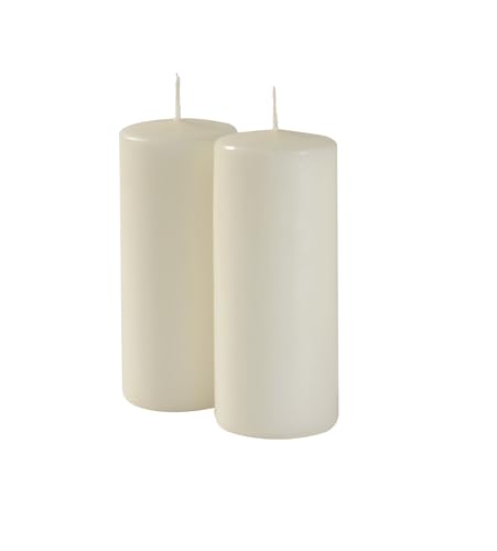 Cereria di Giorgio Creme, Packung mit 6 Kerzen, Durchmesser 6 cm, Höhe 15 cm, Farbe Brenndauer 72 Stunden, Paraffinwachs, Einheit von Cereria di Giorgio