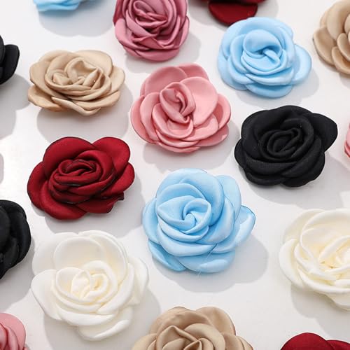 Blumen-bestickte Aufnäher zum Aufnähen, Blumenapplikationen für Kleidung, Jacke, Jeans, Haarspangen, Korsagen, Handgelenkdekoration, 9 Stück von Ceresa Inc