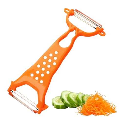 2-In-1-Schäler, Sparschäler Julienne Schnitt, Multifunktion Sparschäler, Vegetable Peeler, Bequemer Griff, Für Obst, Gemüse, Kartoffeln Und Spargel von Cerioll