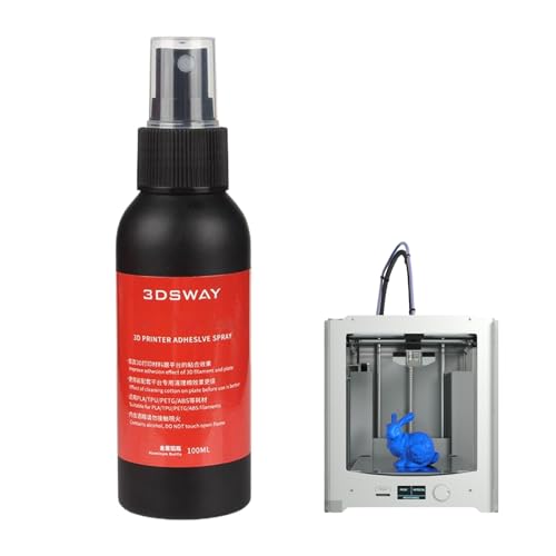 3D Drucker Sprühkleber, 100ml 3D Drucker Haft Spray, Verbessert Die Haftung Auf Dem Druckbett, Geeignet Für Jede Druckplatte, Leicht Zu Reinigen, Abwaschbar, Einfache Formennahme 3D Drucker Sprühkleber, 100ml 3D Drucker Haft Spray, Verbessert Die Haftung Auf Dem Druckbett, Geeignet Für Jede Druckplatte, Leicht Zu Reinigen, Abwaschbar, Einfache Formennahme von Cerioll