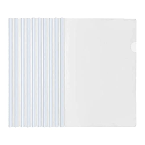 Kunststoff A4 Sliding Bar Binder, A4 Kunststoff Bericht Abdeckungen, 10 Stück Ordnerschieber, Klemmschienen, Sliding Bar Bindern, Schiebebinder Für Zuhause Schule Büro Dokumente Klassifizierung Kunststoff A4 Sliding Bar Binder, A4 Kunststoff Bericht Abdeckungen, 10 Stück Ordnerschieber, Klemmschienen, Sliding Bar Bindern, Schiebebinder Für Zuhause Schule Büro Dokumente Klassifizierung von Cerioll