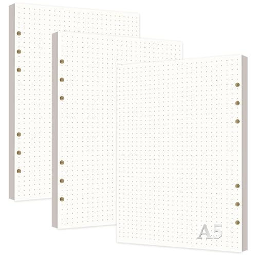 Cerioll A5 Nachfüllpapier Gepunktet, 180 Blätter, 6 Löcher, Weiß Cerioll A5 Nachfüllpapier Gepunktet, 180 Blätter, 6 Löcher, Weiß von Cerioll