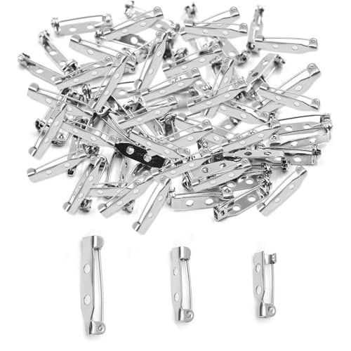 Broschennadeln Pins, Broschennadeln 32mm, 100 Stück Brooch Pins For Diy Crafts (20/25/32mm), Craft Safety Pins, 25mm Sicherheitsnadel, Diy Craft Sicherheitsnadel, 25mm Broschennadeln Sicherheitsnadeln von Cerioll