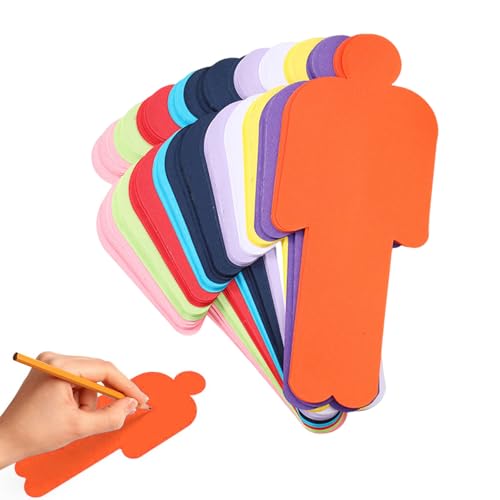 Bunt Moderationskarten Set, 150 Stück Mensch Bunt Moderationskarten Set, 10 Farben Präsentationskarten Zum Beschriften Für Büro Schule Präsentation Vortrag Moderation Lehrerbedarf (20 X 8cm) von Cerioll