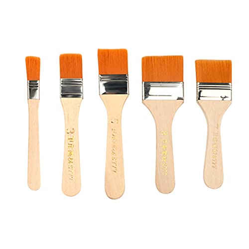 Flachpinsel, Farbe Streichen Pinselset, 5 Stück Maler Pinsel, Profi Malerpinsel Set, Borstenpinsel Zum Streichen Lackierpinsel, Lasurpinsel, Pinsel Für Lackieren, Flachpinsel Set Flachpinsel, Farbe Streichen Pinselset, 5 Stück Maler Pinsel, Profi Malerpinsel Set, Borstenpinsel Zum Streichen Lackierpinsel, Lasurpinsel, Pinsel Für Lackieren, Flachpinsel Set von Cerioll