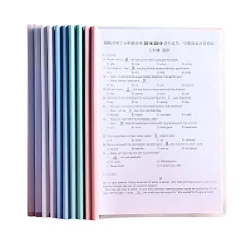 Ordnerschieber, A4 Sliding Bar Binder, 10 Stück Kunststoff A4 Sliding Bar Binder, A4 Kunststoff Bericht Abdeckungen, Klemmschienen A4, Sliding Bar Bindern, Schiebebinder A4, Klar A4 Sliding Bar Binder von Cerioll