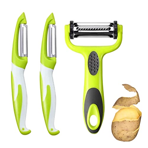 Universalschäler, 3 Stück Sparschäler, Schäler Set, Universalschäler Set Für Obst Gemüse, Kartoffelschäler, Edelstahl Schäler, Schäler Gemüse, Universalschäler Set Für Obst Gemüse, Sparschäler Schäler Universalschäler, 3 Stück Sparschäler, Schäler Set, Universalschäler Set Für Obst Gemüse, Kartoffelschäler, Edelstahl Schäler, Schäler Gemüse, Universalschäler Set Für Obst Gemüse, Sparschäler Schäler von Cerioll