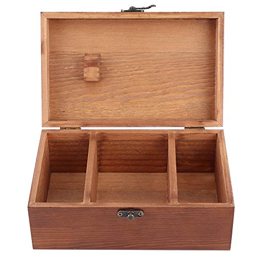 Cerlingwee Haushalt Vintage Holz Nähkasten Nadelfaden Aufbewahrungskoffer Organizer DIY Nähwerkzeuge(Löwenzahn Leere Schachtel) von Cerlingwee