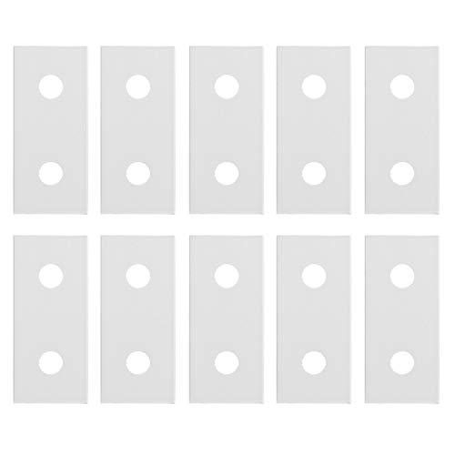 10-teilige Verbindungsplatte aus Aluminium, flache gerade Aluminiumhalterungen, Verbindungsverstärkung, vertikales Verbindungswerkzeug, 1,6 Zoll 18 mm, 2,4 Zoll 28 mm, 3,1 Zoll 38 (3030) von Cerlyiont