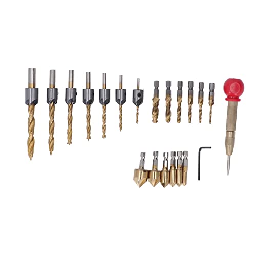 20 PCs Goldbohrer und Tap-Set, TI-geplante Kombination zum Bohrer-Bit-Set, metrische Gewinde-Tap-Bohrer, M3-M10, mit Punch und Sechskantschlüssel, zum Klopfen im Holzaluminium 20 PCs Goldbohrer und Tap-Set, TI-geplante Kombination zum Bohrer-Bit-Set, metrische Gewinde-Tap-Bohrer, M3-M10, mit Punch und Sechskantschlüssel, zum Klopfen im Holzaluminium von Cerlyiont