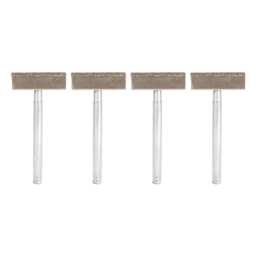 4 pcs t -geformte Scheibenscheibenradstein -Steinton -Bench - Dressing -Werkzeug mit flachem Diamantbeschichtet zum Schleifen von Dunkelrädern von Cerlyiont