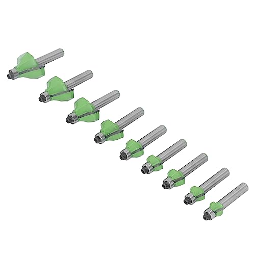 9pcs Roundover Router Bit Set, 8 mm Schaft -Eckrundungsseite Bildungsbit mit Speicher, 1/8 Zoll, 3/16in, 1/4in, 5/16in, 3/8in, 5/8in, 3/4in, 7/8in, 1 Zoll Radius 9pcs Roundover Router Bit Set, 8 mm Schaft -Eckrundungsseite Bildungsbit mit Speicher, 1/8 Zoll, 3/16in, 1/4in, 5/16in, 3/8in, 5/8in, 3/4in, 7/8in, 1 Zoll Radius von Cerlyiont
