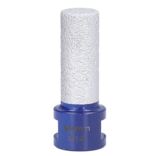 Diamond -Fingerfräsenbit, diamantbeschichtete Fingerbit, Vakuum -Lötschweiß -Fräsenschneider zum Vergrößern vorhandenen Löcher (20 mm) von Cerlyiont