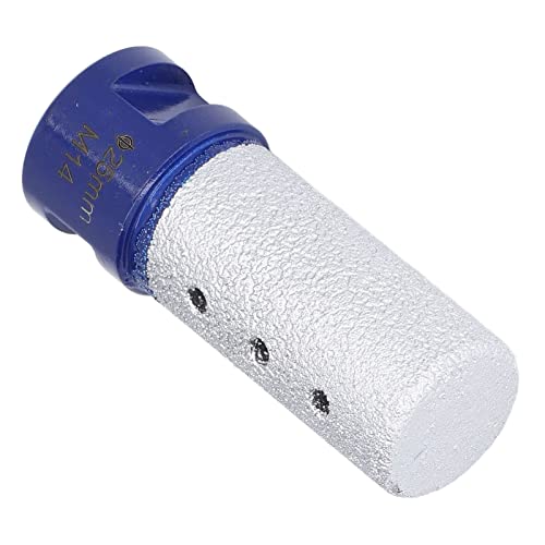 Diamond -Fingerfräsenbit, diamantbeschichtete Fingerbit, Vakuum -Lötschweiß -Fräsenschneider zum Vergrößern vorhandenen Löcher (25mm) von Cerlyiont