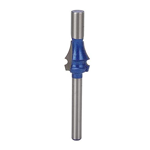 Muster Flush Trim Router Bit, nach oben geschnittene Router Bit, Holzbearbeitungsschneider -Werkzeug, 1/4 Zoll Schaft × R2, Tungstenstahllegierung, für Sperrholzholz (ohne Lager) von Cerlyiont