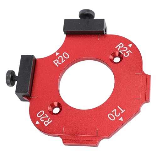 Router -Vorlagen und Jigs, Radius -Jig -Router -Vorlagen, Aluminiumlegier -Eck -Jig -Vorlage zum Routing abgerundeten Ecken R20 T20 R25 von Cerlyiont
