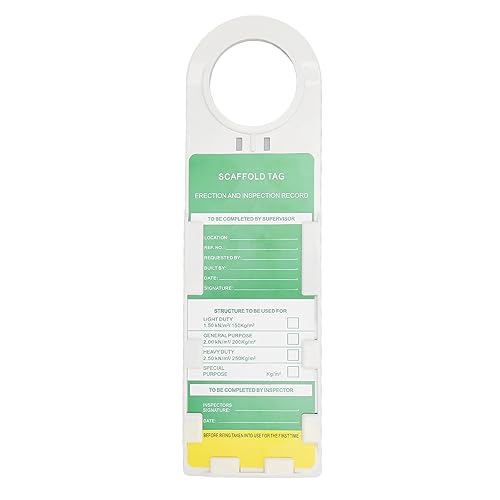 Sicherheitsinspektions -Tag, Unfallverhütungstennzeichen, mit wiederverwendbarer Karte, Inspektionsaufzeichnungs -Tag für Gerüste, Leitern, Feuerlöscher, Inventar, Maschinerie Sicherheitsinspektions -Tag, Unfallverhütungstennzeichen, mit wiederverwendbarer Karte, Inspektionsaufzeichnungs -Tag für Gerüste, Leitern, Feuerlöscher, Inventar, Maschinerie von Cerlyiont