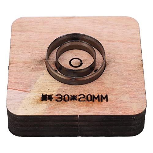 Stanzformen-Set für Leder, Holzstanzformen, Scrapbook-Prägung aus Holz, kreisförmige Ringform, 1,2 x 0,8 Zoll, legierter Stahl, für die Herstellung von Bastelarbeiten aus Papier, Stanzformen-Set für Leder, Holzstanzformen, Scrapbook-Prägung aus Holz, kreisförmige Ringform, 1,2 x 0,8 Zoll, legierter Stahl, für die Herstellung von Bastelarbeiten aus Papier, von Cerlyiont