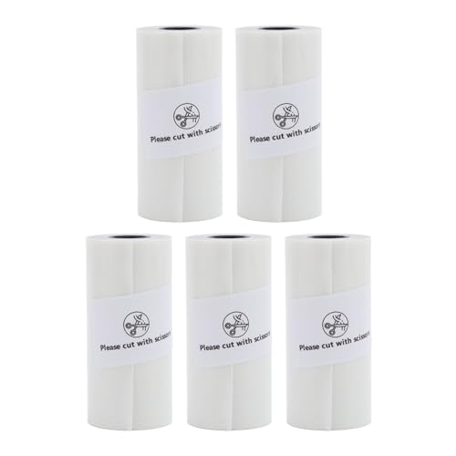 Thermopapier rollen, Drucker fotopapier, 5 Rollen Transparent wasser beständigem Thermo-Taschen-Drucker papier für Fotos Notizen Memos Thermopapier rollen, Drucker fotopapier, 5 Rollen Transparent wasser beständigem Thermo-Taschen-Drucker papier für Fotos Notizen Memos von Cerlyiont
