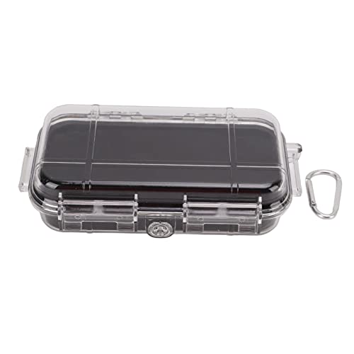 Wasserverhütung Lagerung, Outdoor -Sportüberlebensausrüstung versiegelter Kiste, Staubprävention Druck Trockenkisten zum Campen, Fischen, Messer, Brieftaschen, Uhren (klar) (Transparent, groß) von Cerlyiont