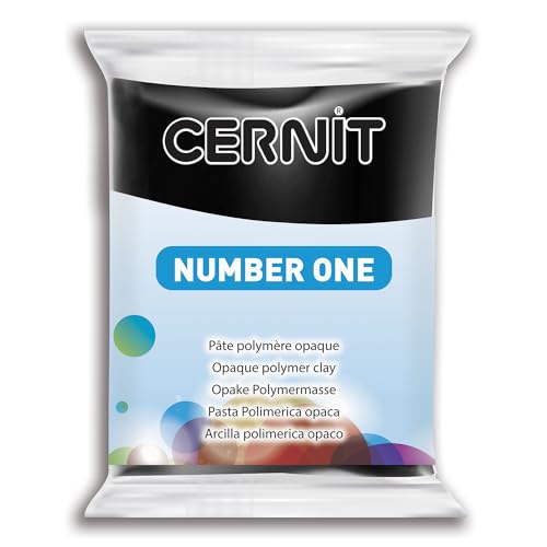 CERNIT CE0900056100 Nummer eins Lehm 56 G, schwarz, 7 x 5.5 x 1.5 cm von Cernit