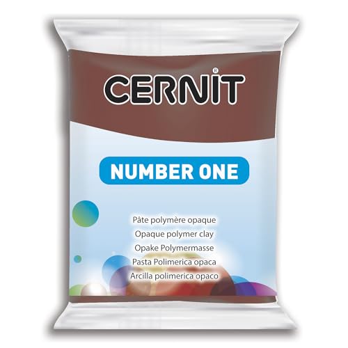 CERNIT CE0900056800 Nummer eins Lehm 56 G, braun, 7 x 5.5 x 1.5 cm von Cernit