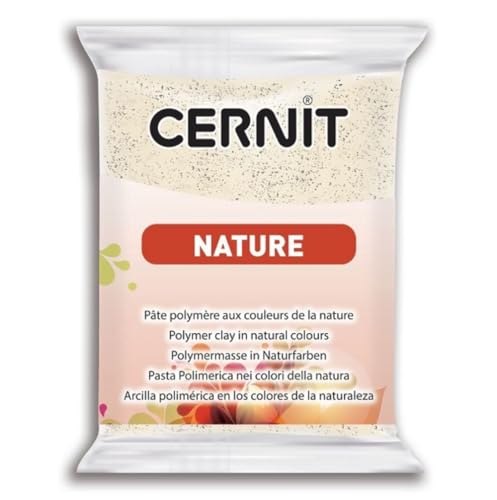 Cernit CE0940056971C - Block Modelliermasse (Polymer) NATURE, ofenhärtend, sofort gebrauchsfähig, 56g, ideal für DIY, Schmuck & Figuren, für Einsteiger & Hobbykünstler, Savanne, 1 Stück von Cernit