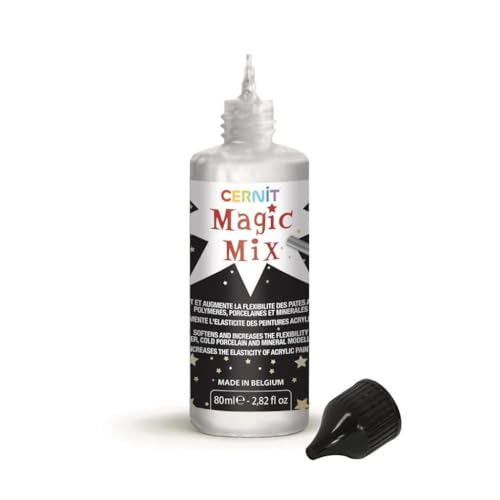 Cernit CE3100080000C - Flasche Weichmacher MAGIC MIX 80ml, erhöht die Flexibilität von keramischen und mineralischen Modelliermassen, ohne die Farbe zu verändern, Transparent , 1 Stück Cernit CE3100080000C - Flasche Weichmacher MAGIC MIX 80ml, erhöht die Flexibilität von keramischen und mineralischen Modelliermassen, ohne die Farbe zu verändern, Transparent , 1 Stück von Cernit