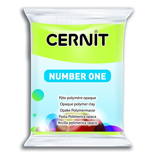 CERNIT Nummer eins Lehm 56g, lindgrün, 7 x 5.5 x 1.5 cm von Cernit