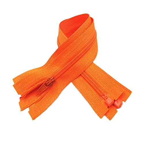 10 Stück 20/25/30/35/40/50/60cm 3# Open-End-Nylon-Reißverschlüsse, bunte Kleidung Zipper Tailor Supplies, Orange, 30cm 10 Stück 20/25/30/35/40/50/60cm 3# Open-End-Nylon-Reißverschlüsse, bunte Kleidung Zipper Tailor Supplies, Orange, 30cm von Cerobit