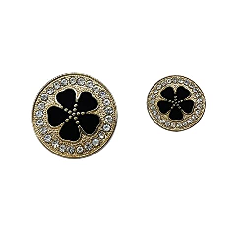 10 stücke Damen Kleidung Metall Blume Knöpfe Zubehör mit Strass Dekoration Kleidung Nähzubehör von Cerobit