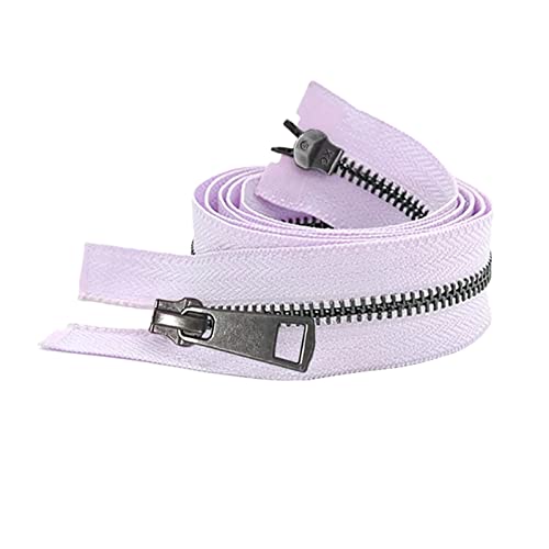 1pc 10/20/30/40/50/60/70/80cm 5# Bunte Open-End Auto Lock Schwarz Metall Reißverschluss für Kleidung, Heimtextilien, Violett, 70cm 1pc 10/20/30/40/50/60/70/80cm 5# Bunte Open-End Auto Lock Schwarz Metall Reißverschluss für Kleidung, Heimtextilien, Violett, 70cm von Cerobit