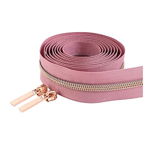 2 Meter 5# Rosegold Zähne Reißverschlussschieber Nylon Reißverschlüsse Zelt Kleidung Reparatur Kits DIY Nähzubehör, Fuchsie, 2 Meter + 4 Schieber 2 Meter 5# Rosegold Zähne Reißverschlussschieber Nylon Reißverschlüsse Zelt Kleidung Reparatur Kits DIY Nähzubehör, Fuchsie, 2 Meter + 4 Schieber von Cerobit