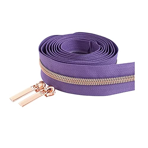2 Meter 5# Rosegold Zähne Reißverschlussschieber Nylon Reißverschlüsse Zelt Kleidung Reparatur Kits DIY Nähzubehör, Violett, 2 Meter + 4 Schieber 2 Meter 5# Rosegold Zähne Reißverschlussschieber Nylon Reißverschlüsse Zelt Kleidung Reparatur Kits DIY Nähzubehör, Violett, 2 Meter + 4 Schieber von Cerobit