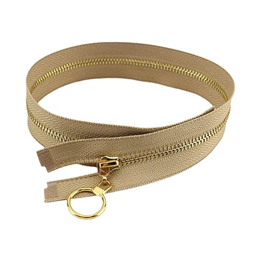 5 Stück 15–30cm 3# Close-End-Metallreißverschluss mit automatischer Verriegelung für Jacken-Kleidungs-Nähzubehör, Khaki, 30cm 5 Stück 15–30cm 3# Close-End-Metallreißverschluss mit automatischer Verriegelung für Jacken-Kleidungs-Nähzubehör, Khaki, 30cm von Cerobit