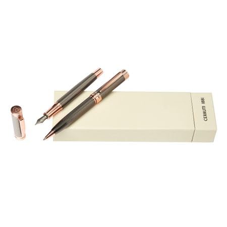 Cerruti 1881 Schreib-Set Zoom Diamond Gun (Kugelschreiber & Füllfederhalter) von Cerruti
