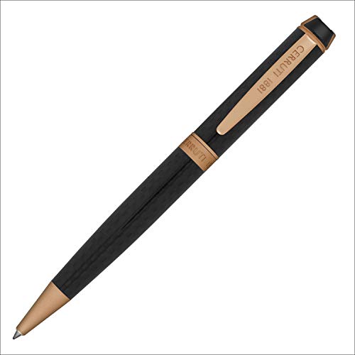 Cerruti 1881 Kugelschreiber „Fetter“ | Schreibstift aus Karbonfaser mit roségoldenen Beschlägen | Blaue Tinte Cerruti 1881 Kugelschreiber „Fetter“ | Schreibstift aus Karbonfaser mit roségoldenen Beschlägen | Blaue Tinte von Cerruti