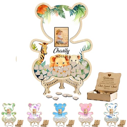 Personalisiertes Gästebuch für Babypartys, Alternativen mit Foto, personalisierbar, 1. Geburtstag, Party, Bär, Gästebuch, Geschlecht, Enthüllung, Dusche, Sonogramm, Rahmen, Andenken Personalisiertes Gästebuch für Babypartys, Alternativen mit Foto, personalisierbar, 1. Geburtstag, Party, Bär, Gästebuch, Geschlecht, Enthüllung, Dusche, Sonogramm, Rahmen, Andenken von Certykllp